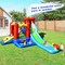 Outdoor Inflatable Water Slide Bounce House With Ball Pit Water Cannon For Kids